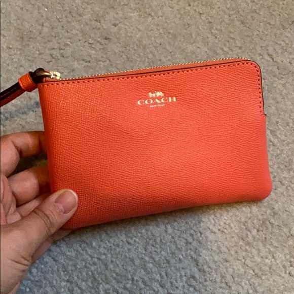 Coach Accessories - NWOT Coral Coach Wristlet